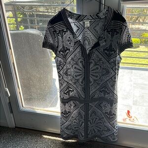 Cache Black and White Mini Dress